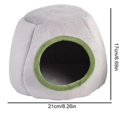 Hamster House Guinea Pig Cage Hamster Cotton House Small Animal Nest Winter Warm Pet Bed For Rodent/Guinea Pig/Rat/Hedgehog